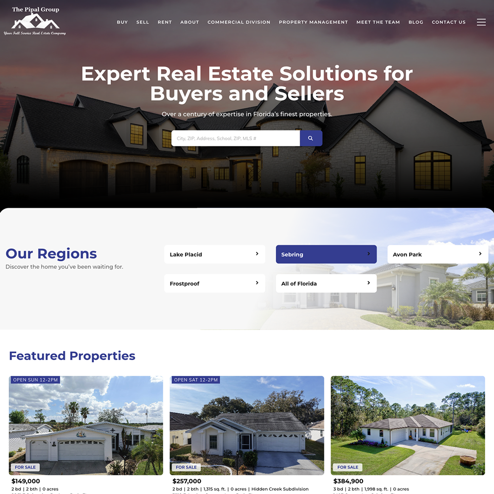 Dillon LaGamma - Custom Website Design and Development Portfolio for The Pipal Group