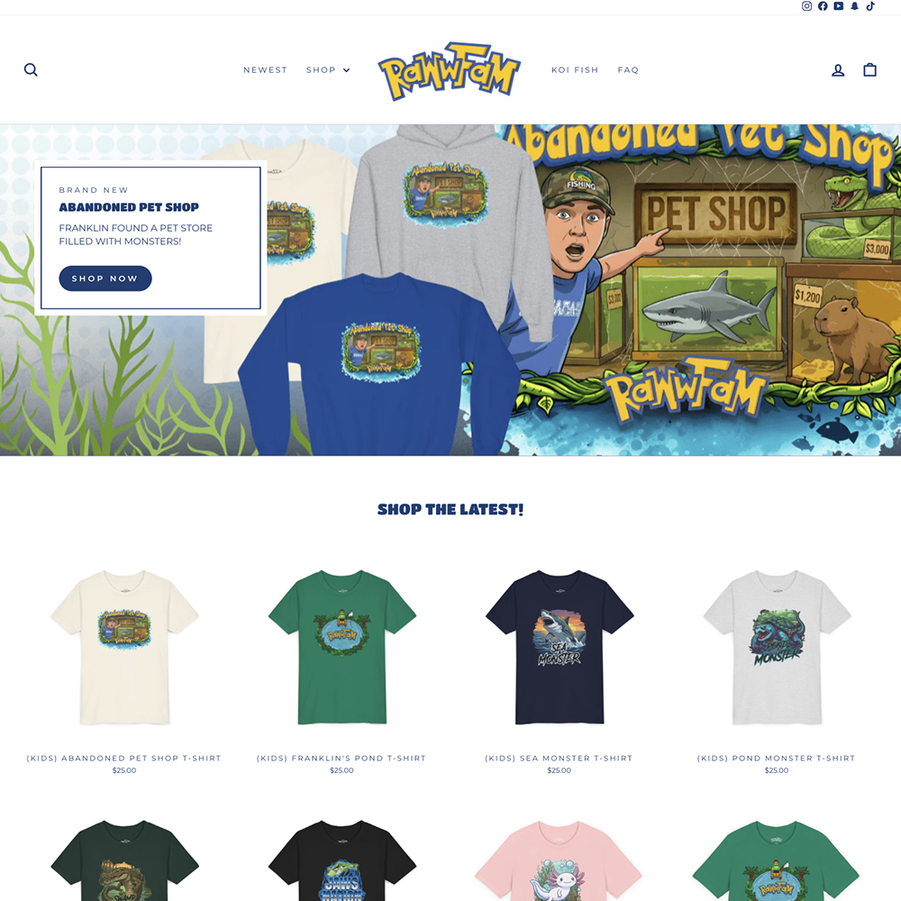 Dillon LaGamma - Custom Website Design and Development Portfolio for The RawwFishing